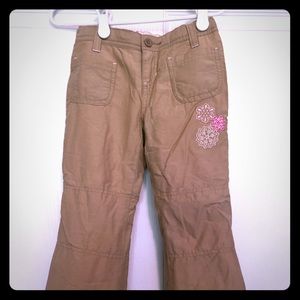 Girls Old Navy Fleece Lined Pants sz 4